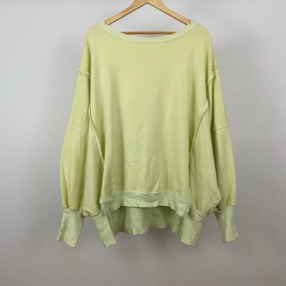 Free People Sweaters - We The Free - Free People Camden Sweatshirt - Luna Moth / Lightning Bolt ? - Med